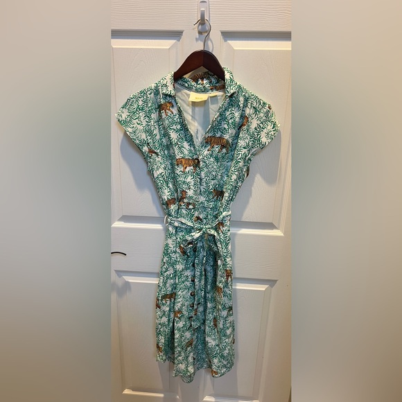 Anthropologie Maeve Jungle Print Dress LIKE NEW - Picture 2 of 6